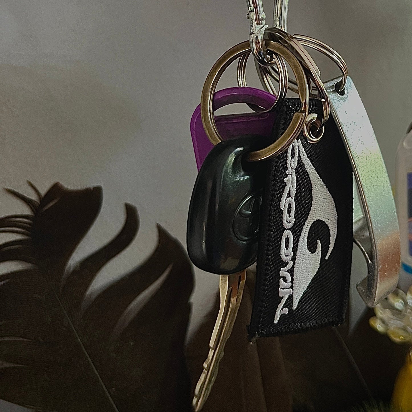 Embroidered keychain