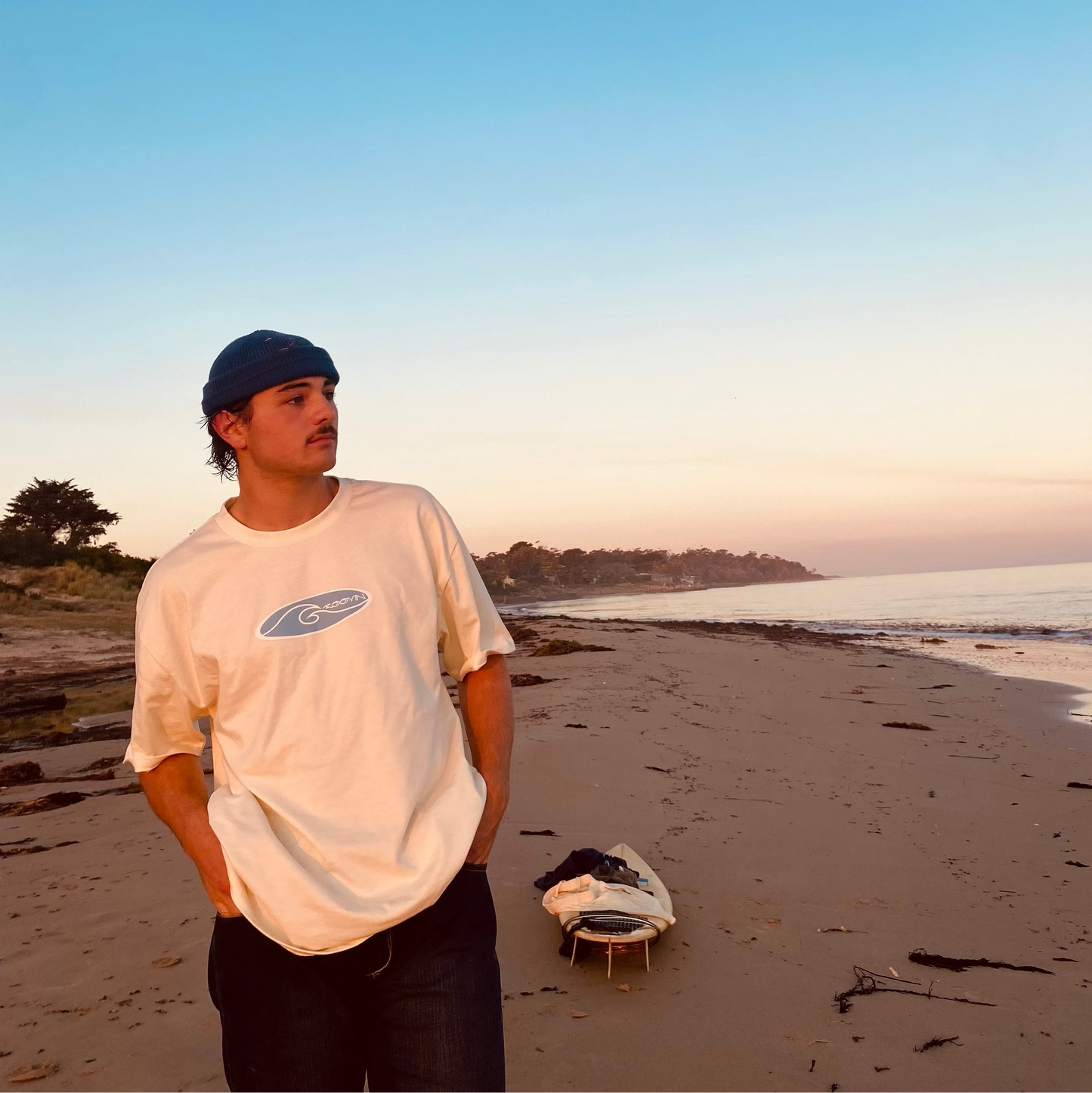 CREAM "AURORA" TEE